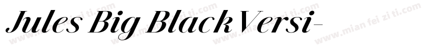Jules Big BlackVersi字体转换